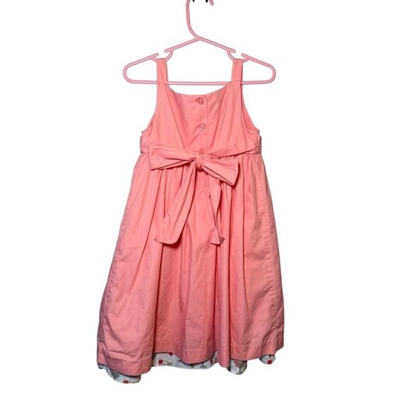 Janie And Jack Pink Sundae Ice Cream Social Apron Dress Size 4T - Picture 6 of 10